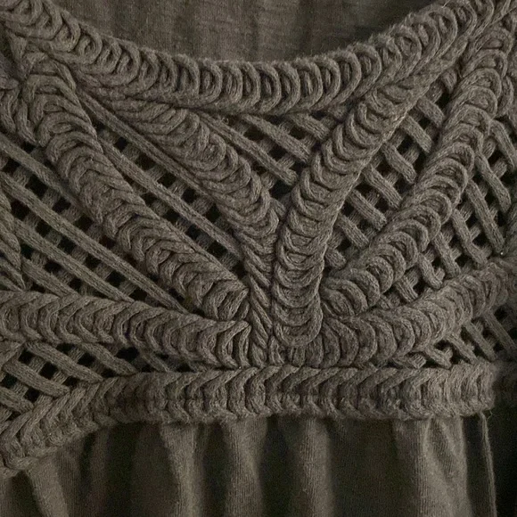 3X Joe Fresh 100% Cotton Top with Crochet Yoke - Picture 5 of 11